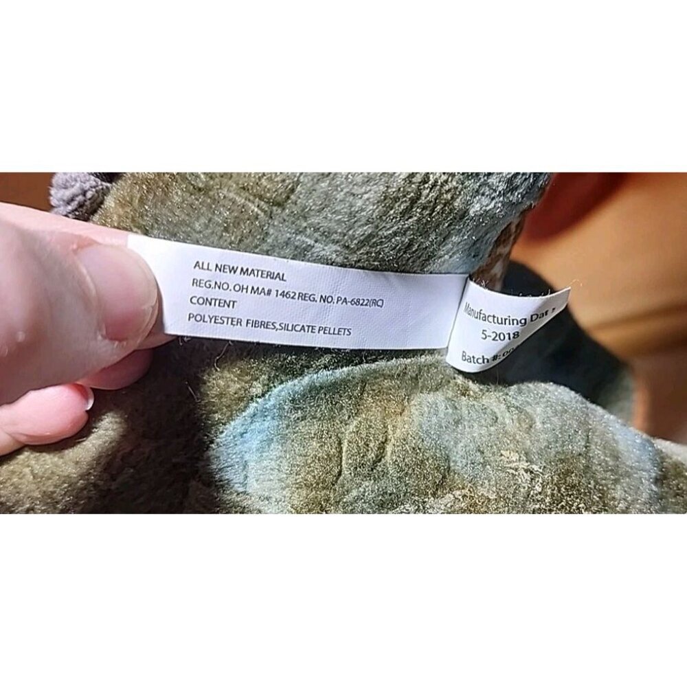 Petting Zoo Stuffed Dino Plush Green 20 inches Long Dinosaur - Picture 8 of 11